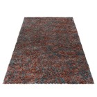Hochflor Teppich ENJOY Terrakotta 120 cm x 170 cm