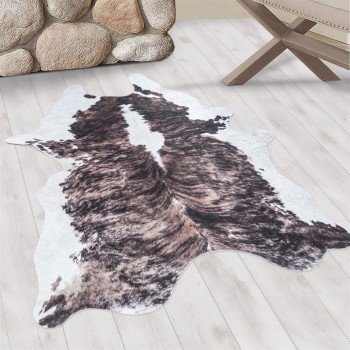Waschbarer Teppich ETOSHA Braun 100 cm x 135 cm