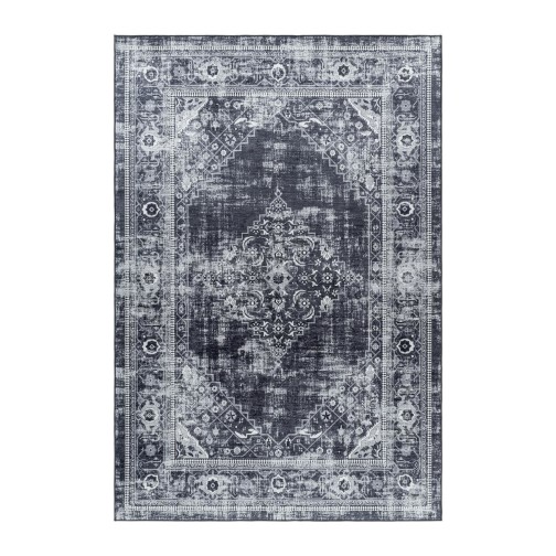 Waschbarer Teppich FIESTA Schwarz 140 x 200 cm