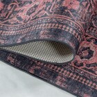 Waschbarer Teppich FIESTA Rot 80 x 250 cm