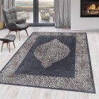Waschbarer Teppich FIESTA Schwarz 80 x 250 cm