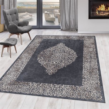 Waschbarer Teppich FIESTA Schwarz 160 cm x 230 cm