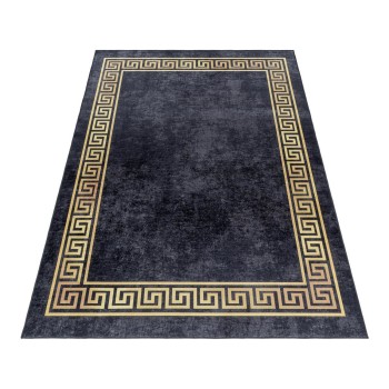 Waschbarer Teppich FIESTA Schwarz 140 x 200 cm