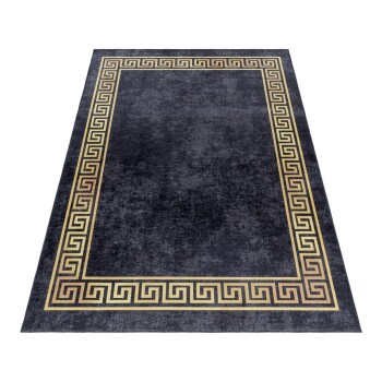 Waschbarer Teppich FIESTA Schwarz 200 cm x 290 cm