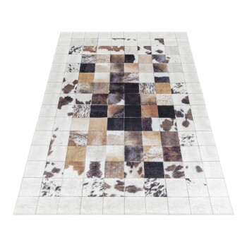 Waschbarer Teppich FIESTA Weiß 140 x 200 cm