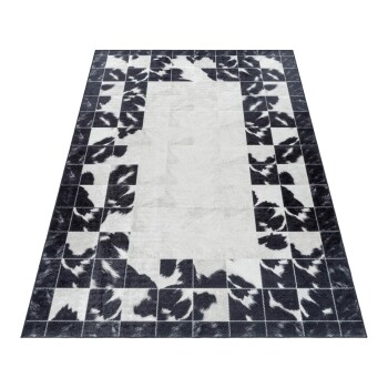 Waschbarer Teppich FIESTA Schwarz 80 x 150 cm