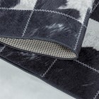 Waschbarer Teppich FIESTA Schwarz 80 x 250 cm