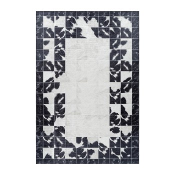 Waschbarer Teppich FIESTA Schwarz 140 x 200 cm