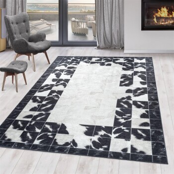 Waschbarer Teppich FIESTA Schwarz 160 cm x 230 cm