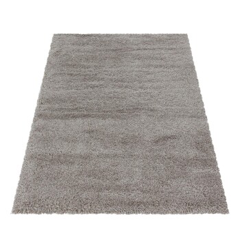 Hochflor Teppich FLUFFY Beige 160 cm x 230 cm