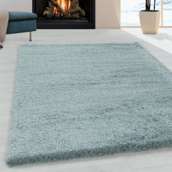 Hochflor Teppich FLUFFY Blau 60 x 110 cm