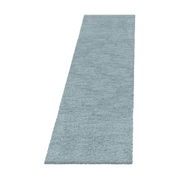 Hochflor Teppich FLUFFY Blau 80 x 250 cm