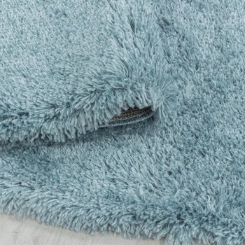 Hochflor Teppich FLUFFY Blau 80 x 250 cm