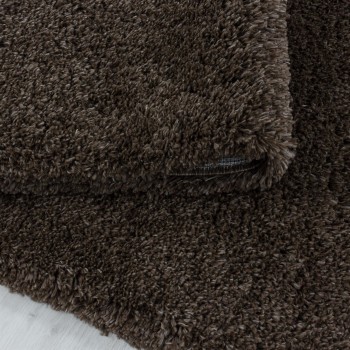 Hochflor Teppich FLUFFY Braun 140 x 200 cm