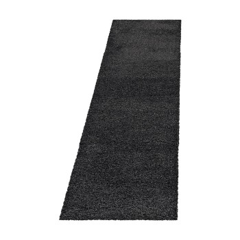 Hochflor Teppich FLUFFY Grau 80 x 250 cm