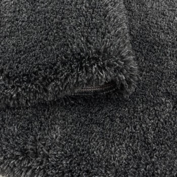 Hochflor Teppich FLUFFY Grau 140 x 200 cm