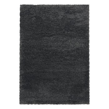 Hochflor Teppich FLUFFY Grau 200 cm x 290 cm