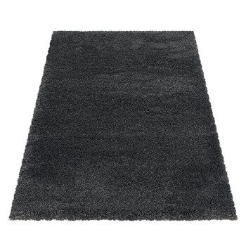 Hochflor Teppich FLUFFY Grau 280 x 370 cm