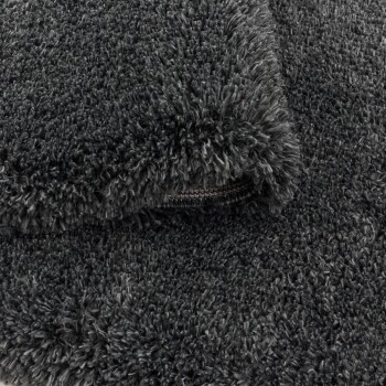 Hochflor Teppich FLUFFY Grau 280 x 370 cm