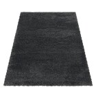 Hochflor Teppich FLUFFY Grau 280 x 370 cm
