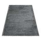 Hochflor Teppich FLUFFY Hellgrau 60 x 110 cm