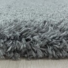 Hochflor Teppich FLUFFY Hellgrau 60 x 110 cm
