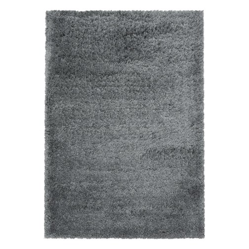 Hochflor Teppich FLUFFY Hellgrau 120 cm x 170 cm
