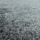 Hochflor Teppich FLUFFY Hellgrau 160 cm x 230 cm