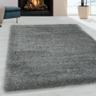 Hochflor Teppich FLUFFY Hellgrau 240 x 340 cm