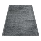 Hochflor Teppich FLUFFY Hellgrau 240 x 340 cm