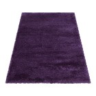 Hochflor Teppich FLUFFY Violett 120 cm x 170 cm