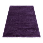 Hochflor Teppich FLUFFY Violett 280 x 370 cm