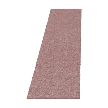 Hochflor Teppich FLUFFY Rosa 80 x 250 cm