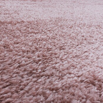 Hochflor Teppich FLUFFY Rosa 80 x 250 cm