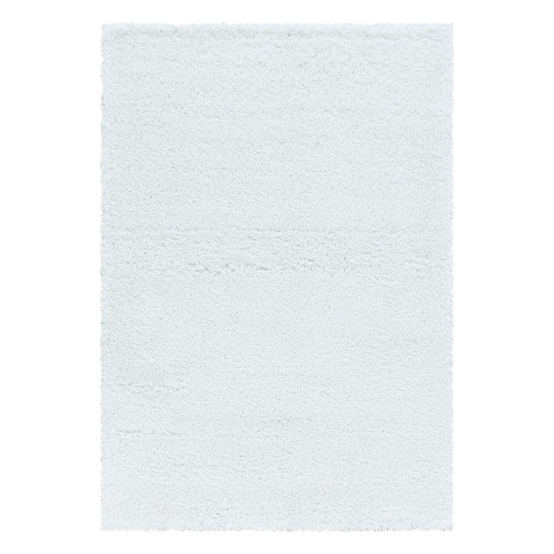 Hochflor Teppich FLUFFY Weiß 120 cm x 170 cm