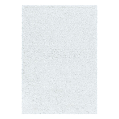 Hochflor Teppich FLUFFY Weiß 140 x 200 cm