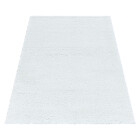 Hochflor Teppich FLUFFY Weiß 160 cm x 230 cm