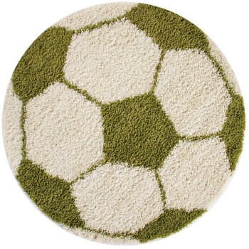 Kinder Teppich FUN Grün 120 cm Rund