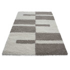 Hochflor Teppich GALA Beige 60 x 110 cm