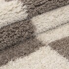 Hochflor Teppich GALA Beige 60 x 110 cm