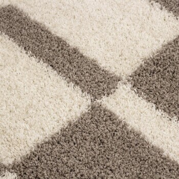 Hochflor Teppich GALA Beige 80 x 150 cm
