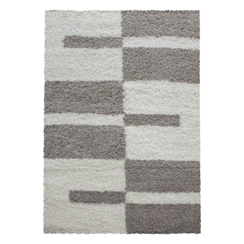 Hochflor Teppich GALA Beige 160 cm x 230 cm