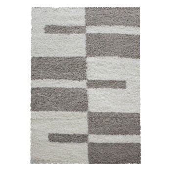Hochflor Teppich GALA Beige 200 cm x 290 cm