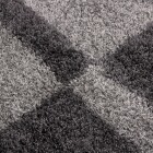 Hochflor Teppich GALA Grau 280 x 370 cm