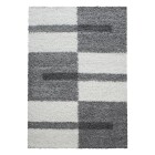 Hochflor Teppich GALA Hellgrau 60 x 110 cm