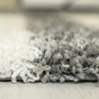Hochflor Teppich GALA Hellgrau 80 cm Rund