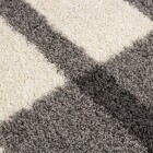 Hochflor Teppich GALA Hellgrau 80 cm Rund