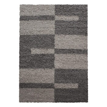 Hochflor Teppich GALA Taupe 160 cm x 230 cm