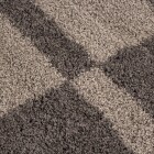Hochflor Teppich GALA Taupe 160 cm x 230 cm