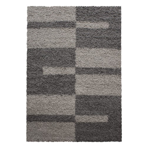 Hochflor Teppich GALA Taupe 200 cm x 290 cm